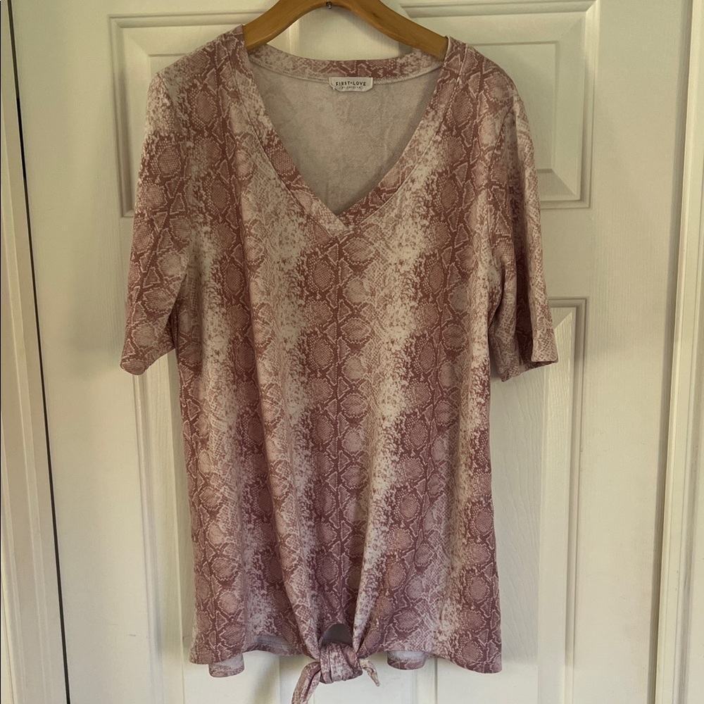 Reptile print top